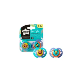 Tommee Tippee Fun Style Soother 0-6M, 2 Pieces