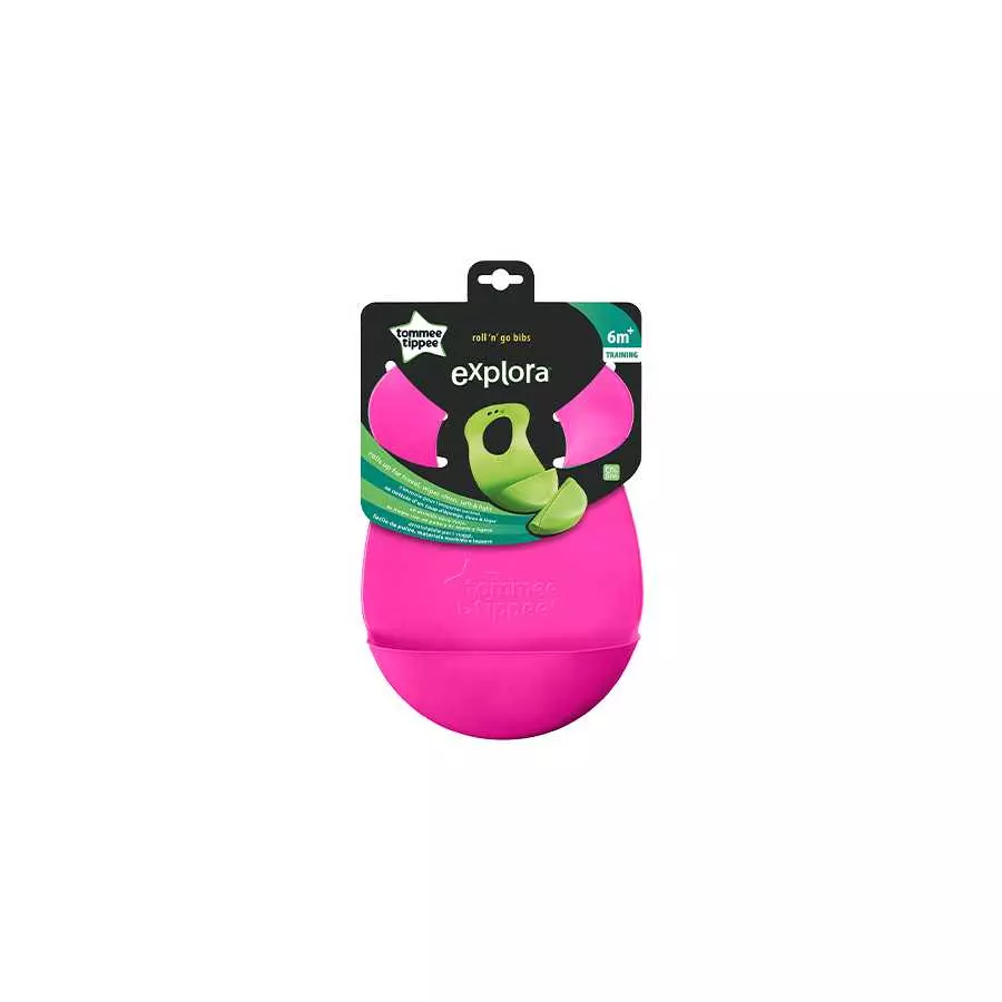 Tommee Tippee Rolls Up For Travel Bib 7M+ Tommee Tippee Rolls Up For Travel Bib 7M+