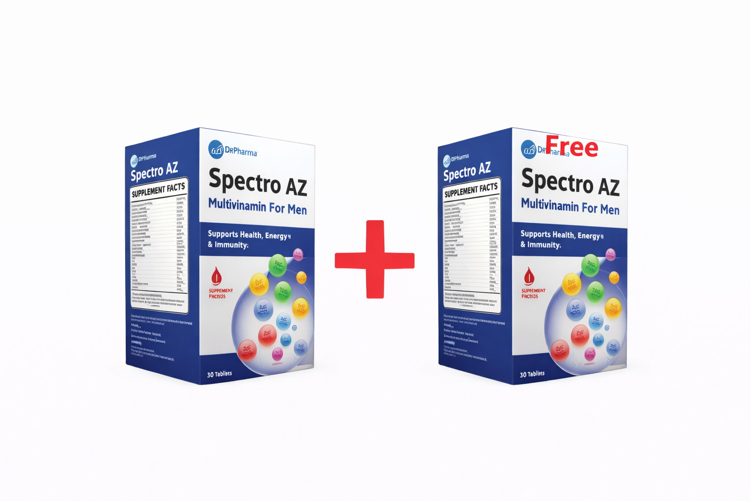 BT Pharma Spectro AZ Multivitamins for Men 30 Tablets Buy 1 Get 1 Free BT Pharma Spectro AZ Multivitamins for Men 30 Tablets Buy 1 Get 1 Free
