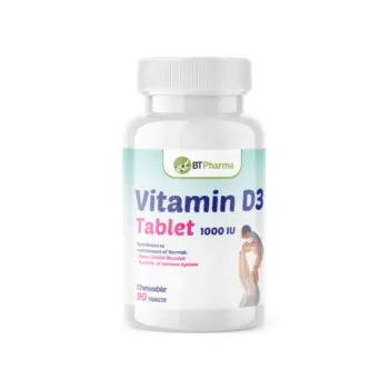BT Pharma Vitamin D3 1000 IU 90 Chewable Tablets