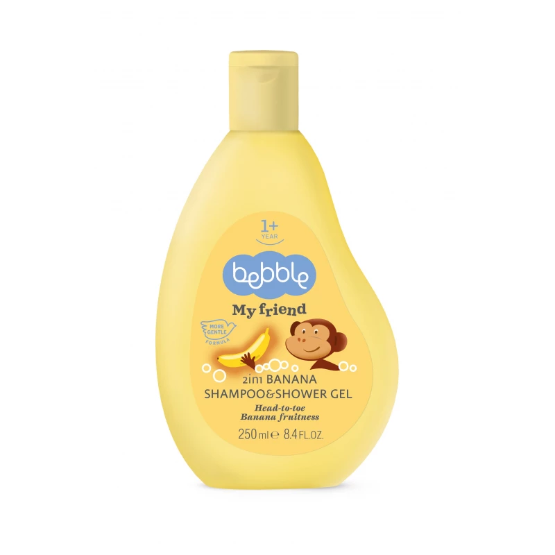 Bebble My Friend 2 in 1 Banana Shampoo & Shower Gel 250ml Bebble My Friend 2 in 1 Banana Shampoo & Shower Gel 250ml