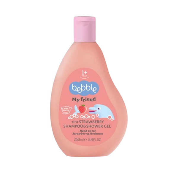 Bebble My Friend 2 in 1 Strawberry Shampoo and Shower Gel 250ml Bebble My Friend 2 in 1 Strawberry Shampoo and Shower Gel 250ml