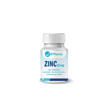 Bt Pharma Zinc 25Mg 60 Tablets