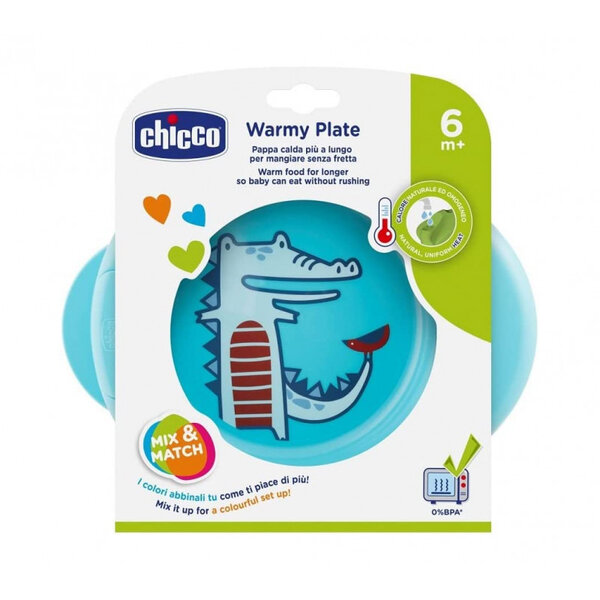 Chicco Warmy Plate Blue 6M+ Chicco Warmy Plate Blue 6M+