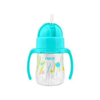 Farlin Crystal Straw Drinking Cup blue, 150ml