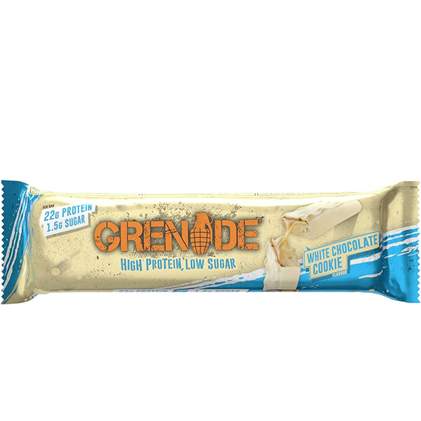 Grenade White Chocolate Cookie Protein Bar 60 Gram Grenade White Chocolate Cookie Protein Bar 60 Gram