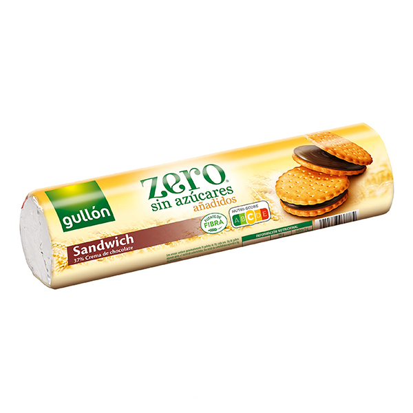 Gullon Zero Sandwich Chocolate Filling Biscuits 250g Gullon Zero Sandwich Chocolate Filling Biscuits 250g