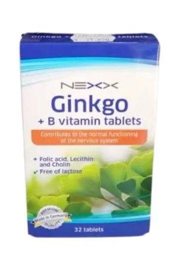 Nexx Ginkgo + B Vitamin 32 Tablets Nexx Ginkgo + B Vitamin 32 Tablets