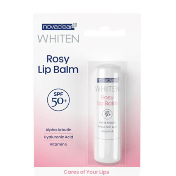Novaclear Whiten Rosy Lip Balm Spf50+, 4.9Gram