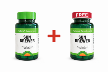 Offer Natural Supplement Sun Brewer 100 Tablets Buy 1 Get 1 Free