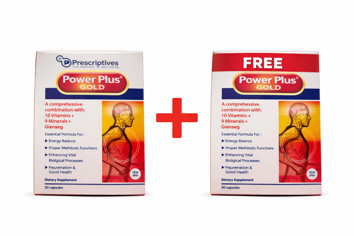 Offer Power Plus Gold Multi Vitamins And Minerals 30 Capsule Buy 1 Get 1 Free