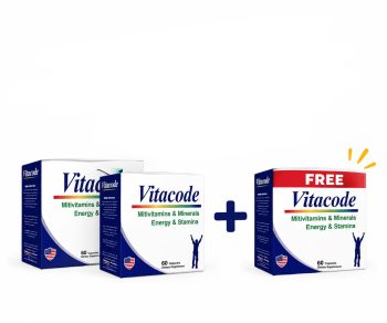 Offer Vitacode Multivitamins And Minerals 60 Capsules Buy 2 Get 1 Free