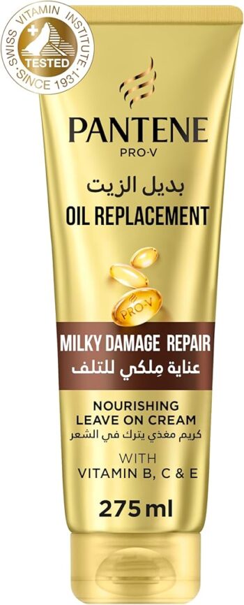 Pantene Pro V Milky Damage Repair Oil Replacement for Damaged Hair, Leave In Conditioner, 275ml