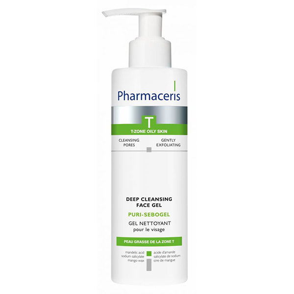 Pharmaceris T Puri-Sebogel Antibacterial Gel Face Wash 190Ml pharmaceris t puri-sebogel antibacterial gel wash 190ml