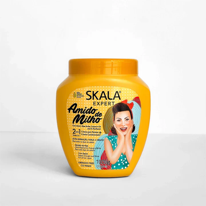 Skala Amidinho De Milho Kids 2 in 1 Hair Cream 1000g -Yellow Skala Amidinho De Milho Kids 2 in 1 Hair Cream 1000g -Yellow