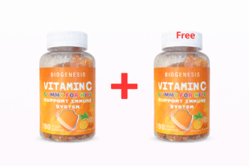 فيتامين سي للأطفال علبة والثانية مجانًا Biogenesis Vitamin C for kids 90 Gummies Buy 1 Get 1 Free