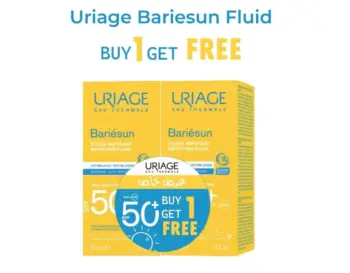 Offer Uriage Bariesun Matifying Fluid Sunblock Spf 50+ 50ml- Buy 1 Get 1 Free