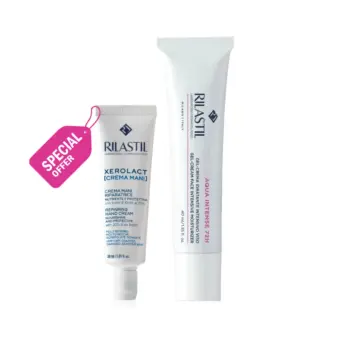 Rilastil Aqua Intense 72H Cream 40ml+ Rilastil Xerolact Repairing Hand Cream 30ml Package