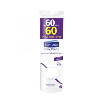 Septona Daily Clean Cotton Pads 120 Pieces