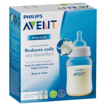 Avent Anti-Colic Bottle 1M+ 260ml -Pack of 2-Feeding Bottle