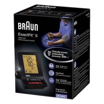 Braun ExactFit 5 Connect Smart Upper Arm Blood Pressure Monitor