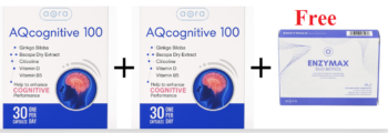 Offer AQCognitive 100 30 Capsules Buy 2 Get 1 Enzymax Duobiotics 20 Capsules Free