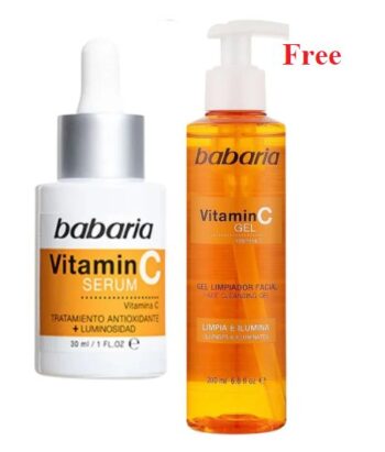 Offer Babaria Vitamin C Serum 30ml+Babaria Vitamin C Cleansing Gel 200ml Free