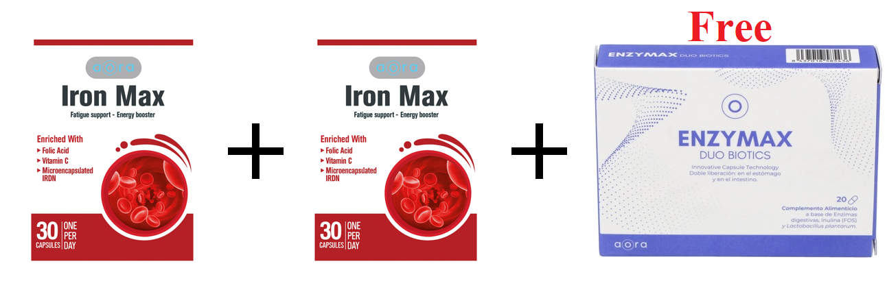 Offer Iron Max 30 Capsules Buy 2 Get 1 Enzymax Duobiotics 20 Capsules Free Offer Iron Max 30 Capsules Buy 2 Get 1 Enzymax Duobiotics 20 Capsules Free