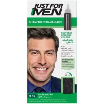 Just For Men Hair Color Shampoo Dark Brown H45