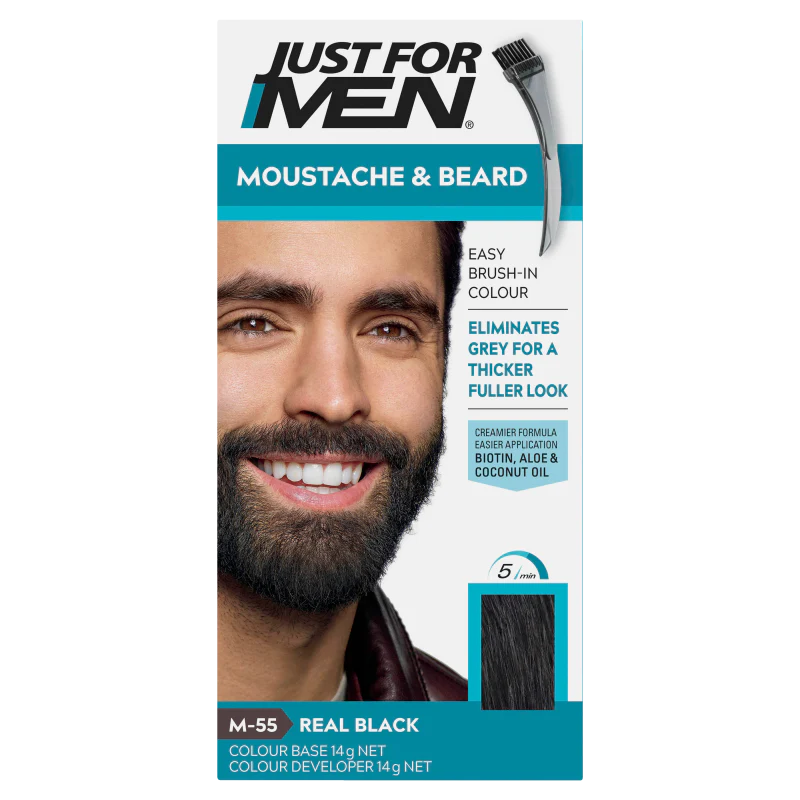 Just For Men Moustache and Beard Real Black M-55 14g