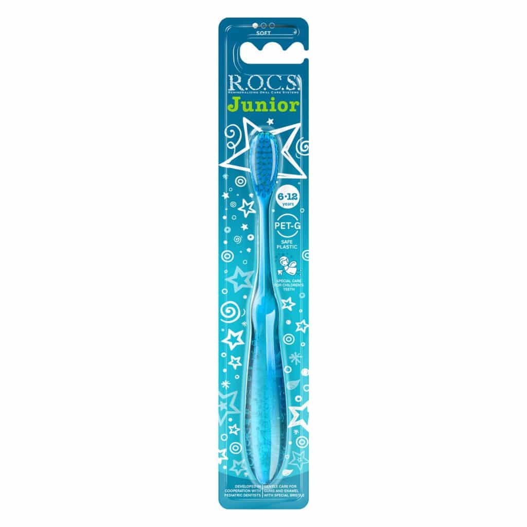 ROCS Junior Soft Toothbrush (Ages 6–12) Extra-soft bristles ROCS Junior Soft Toothbrush (Ages 6–12) Extra-soft bristles
