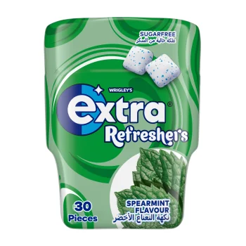 Extra Gum Green Mint Sugar Free Chewing Gum 30 Pellets