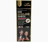 Lightness Argan Oil Hair Color Shampoo 500ml- Black