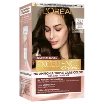 oreal Excellence Hair Color Shade 3U Dark Brown