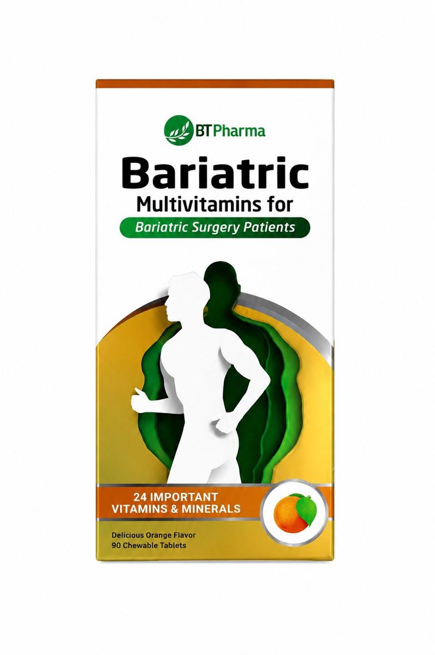 BT Pharma Bariatric Multivitamins Orange 90 Chewable Tablets BT Pharma Bariatric Multivitamins Orange 90 Chewable Tablets