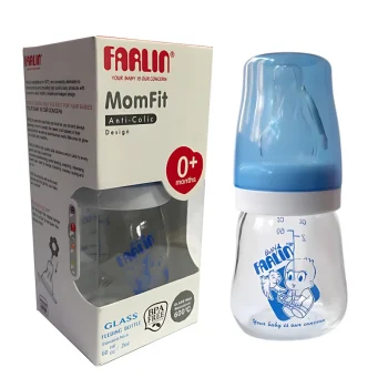 Farlin Anti-Colic Glass Feeding Bottle 0+Months 60ml