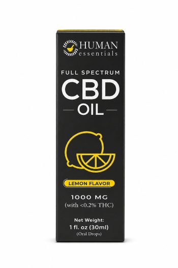 Human Essentials CBD Oil Lemon Flavor 1000mg