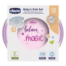 Chicco Baby's Dish Set 12m+ 2 Pieces