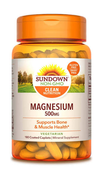 Sundown Naturals, Magnesium, 500 mg, 180 tablet