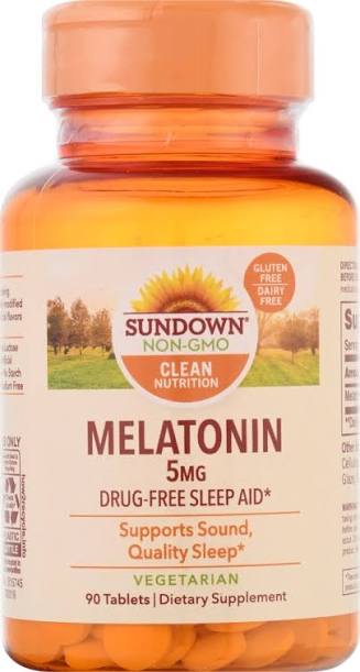 Sundown Naturals Melatonin 5 mg, 90 Tablets