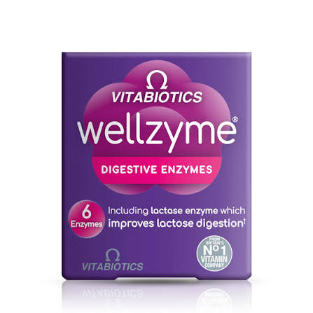 Vitabiotics wellzyme digestive enzyme 6 enzymes 60 cap