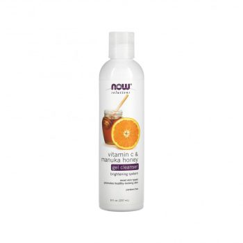 NOW Solutions Vitamin C & Manuka Honey Gel Cleanser