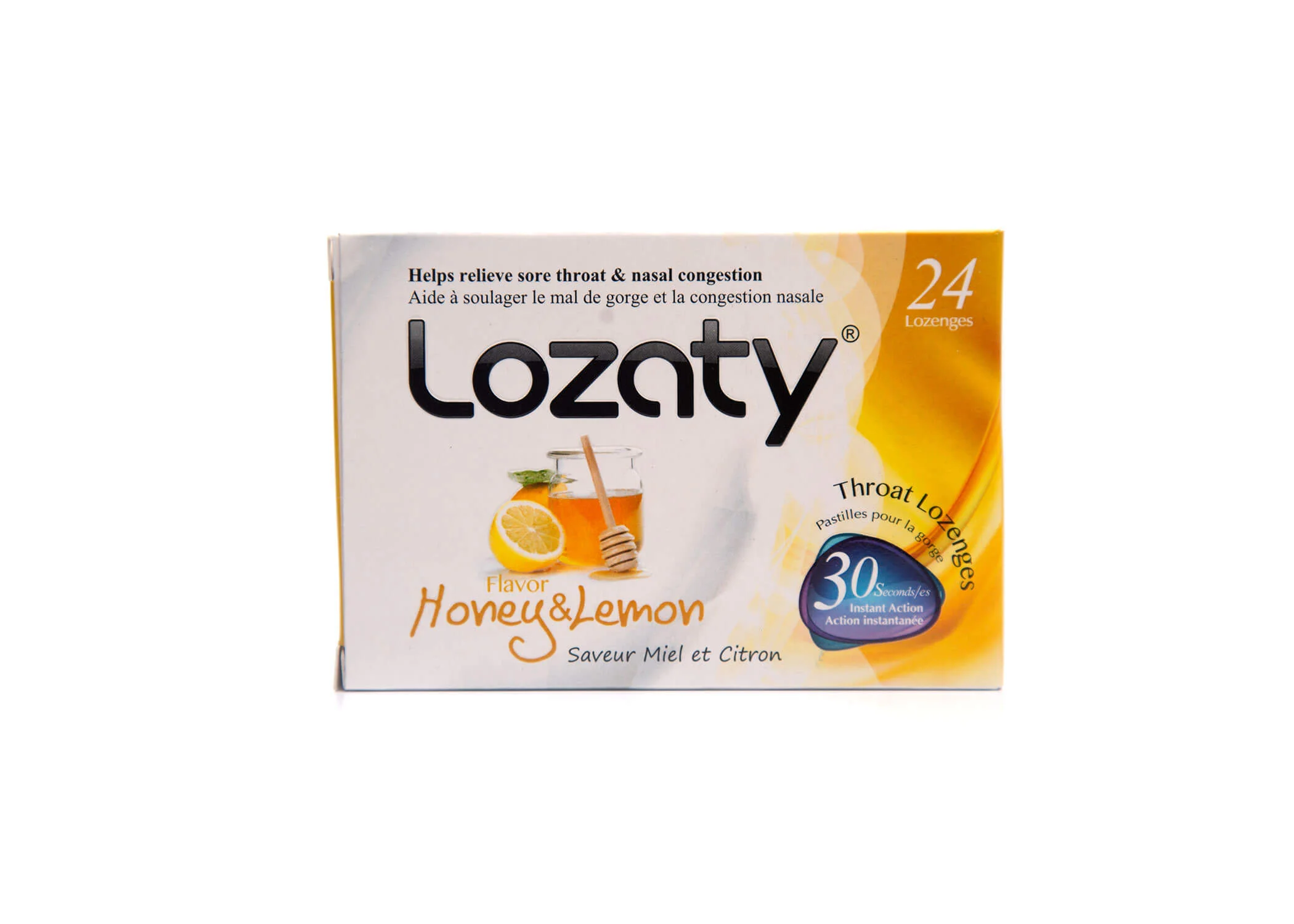 Lozaty Logenges Honey And Lemon 24 Pcs أقراص التهاب الحلق Lozaty Logenges Honey And Lemon 24 Lozenges - الصورة 1