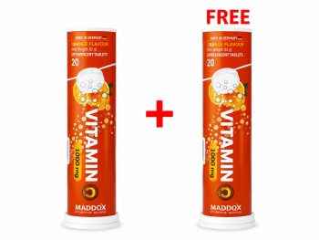 Offer Maddox Vitamin C 1000mg Effervescent 20 Tablets Buy 1 Get 1 Free
