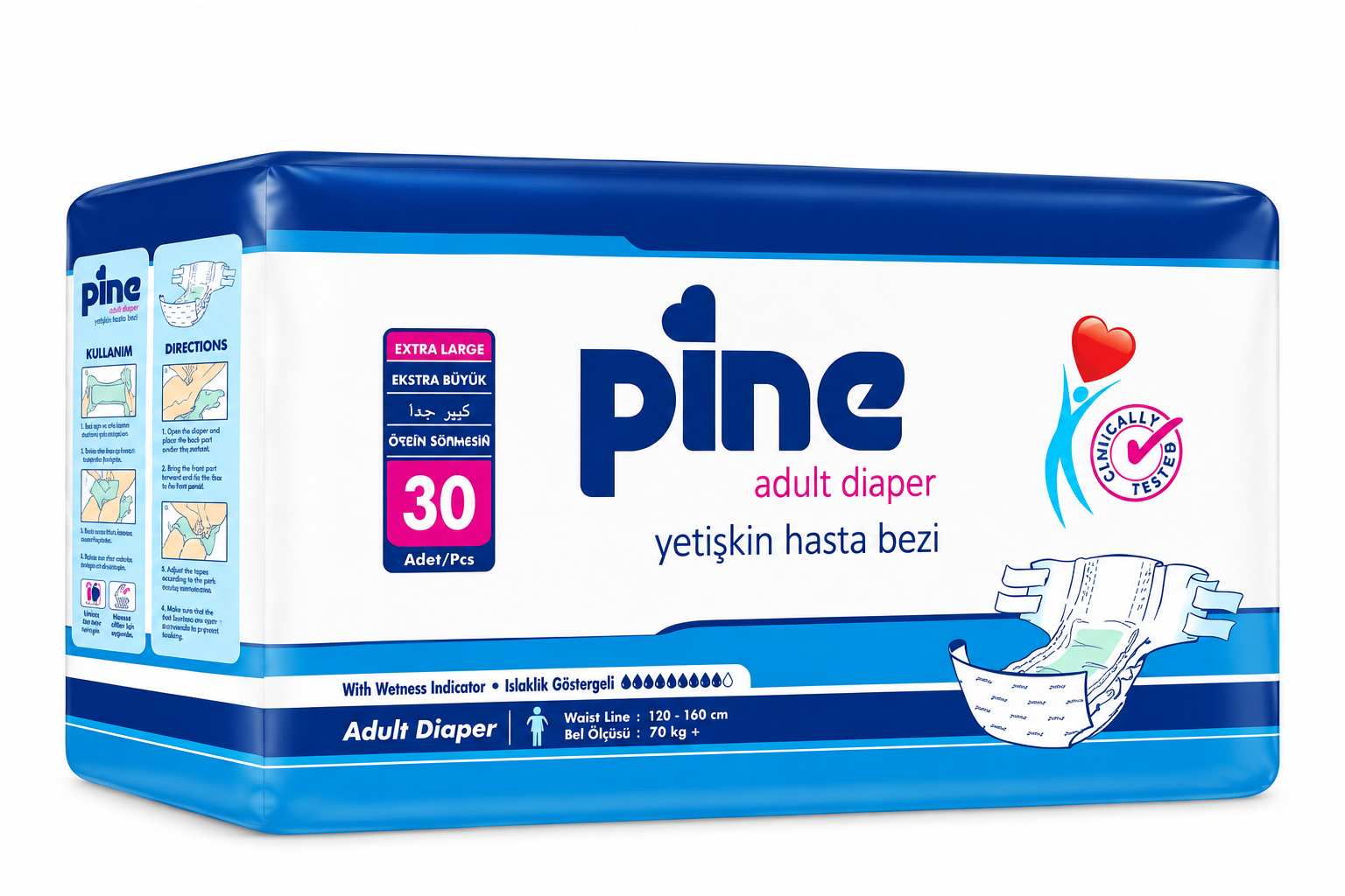 Pine Adult Diapers Extra Large Pine Adult Diapers Extra Large 30Pcs