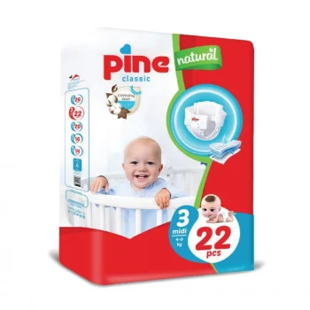 Pine Classic Size 3 (4-9kg) 22 Diaper