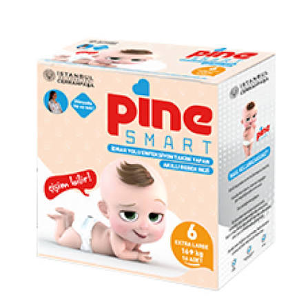 Pine Diapers Smart XL 6 (+15Kg), 16pcs Pine Diapers Smart XL 6 (+15Kg), 16pcs