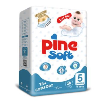 Pine Soft Junior , Size 5 , from (11-18kg) 28 Dippers