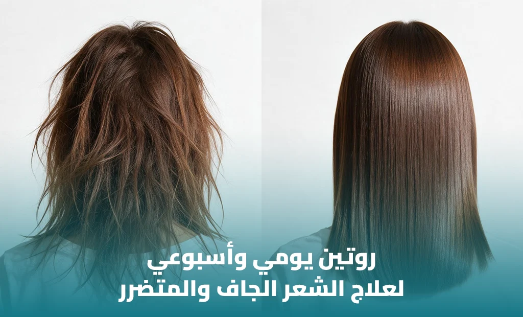 أفضل روتين للعناية بالشعر الجاف والمتقصف
