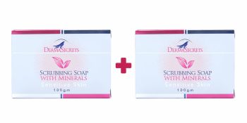 Offer Derma Secrets Scrubbing Soap With Minerals Sensitive Skin 100g – 2pcs Special Price